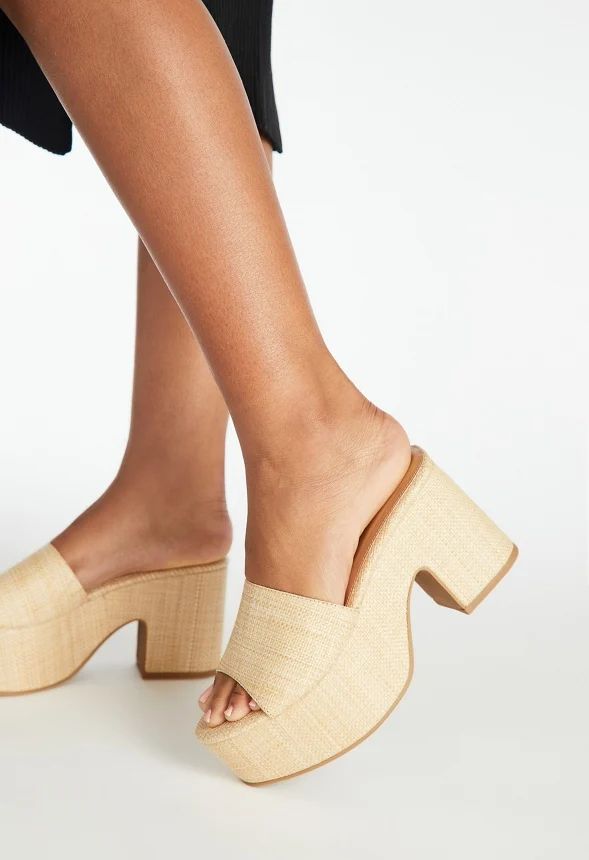 Esmie Block Heeled Platform Sandal | JustFab