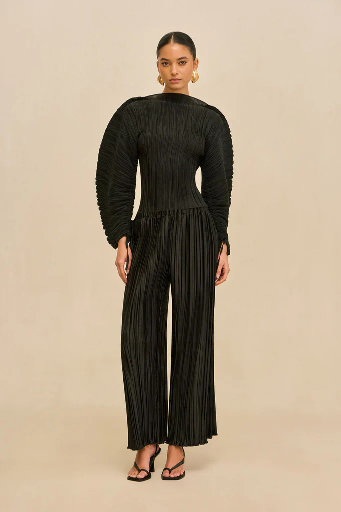 STACIE PANT - BLACK PLISS\u00c9 | Cult Gaia - US