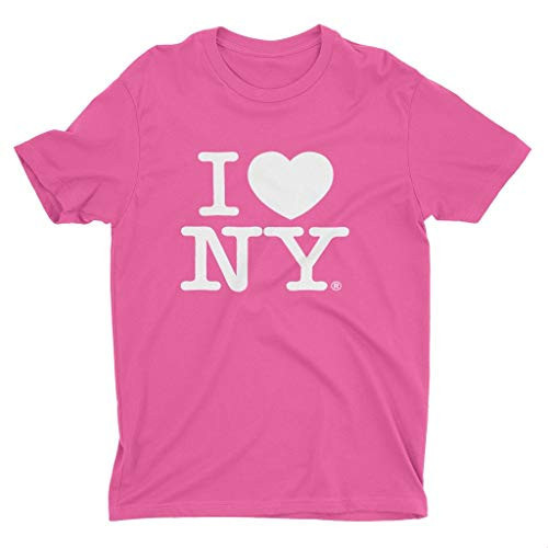 I Love NY Men's Unisex Tee Officially Licensed T-Shirt (Hot Pink, 2XL) | Amazon (US)