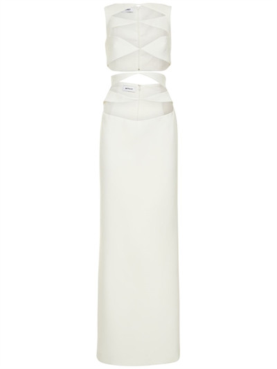 Mônot - Lvr exclusive crepe cutout long dress - White | Luisaviaroma | Luisaviaroma