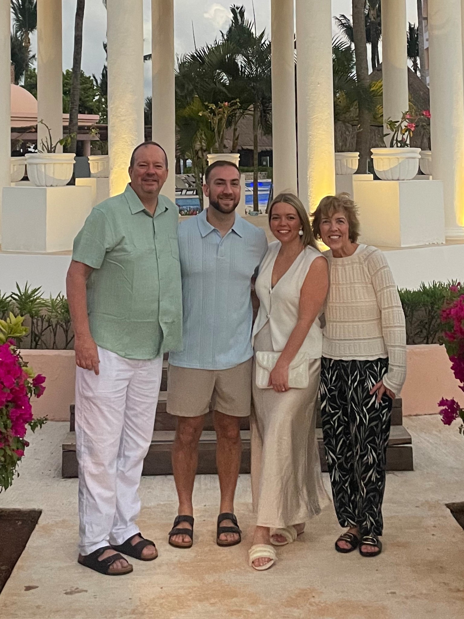 Amazon skirt and top.
Clutch is from Lulus.
Tim’s outfit is from Amazon!
