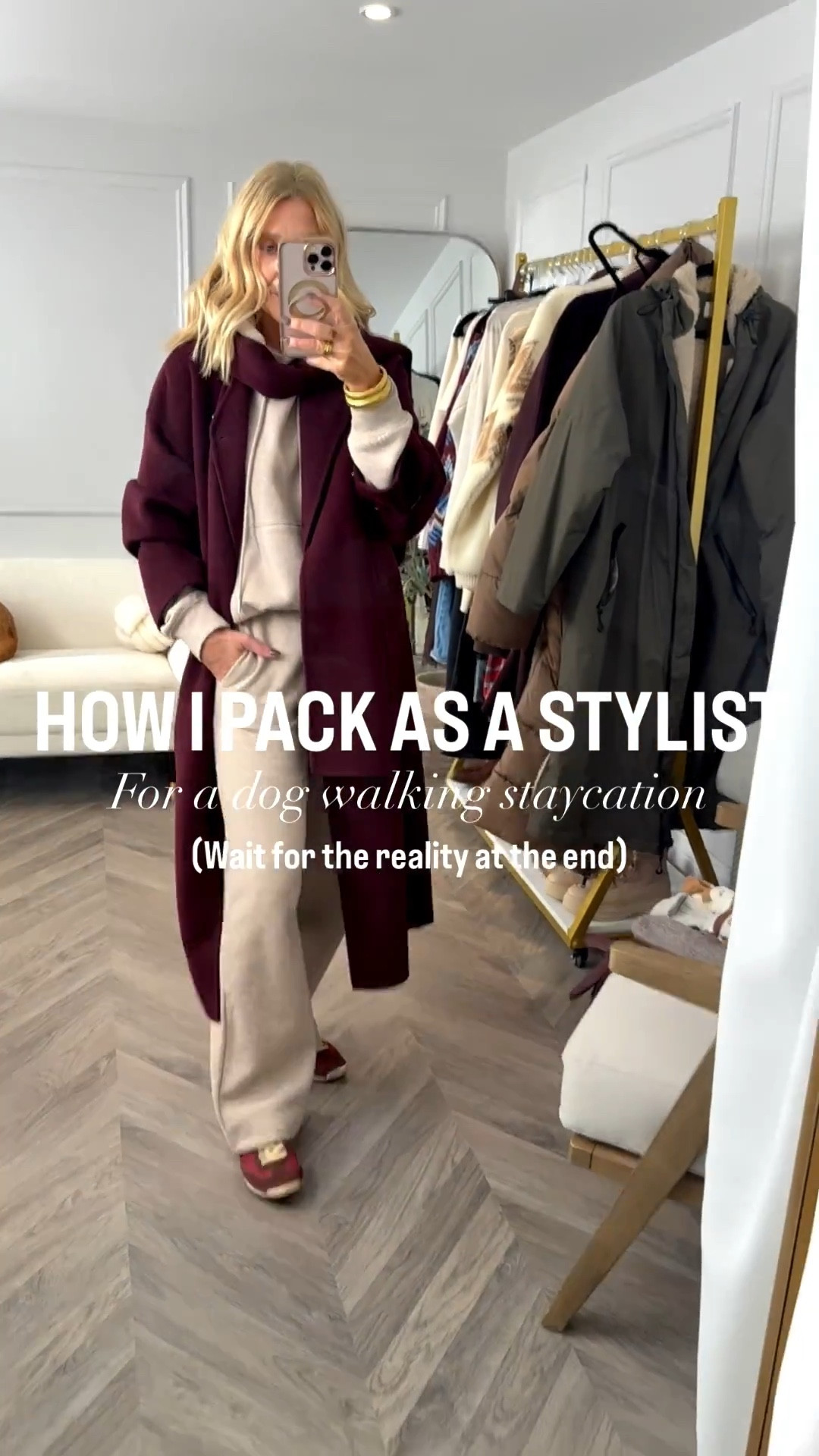 Putting together a four day dog walking wardrobe is basically my version of a puzzle. Thinking about the layers, weather, comfort, and still feeling like myself and practical. In this reel I’m breaking down how I choose what actually earns a spot in the suitcase, the travel look, the dog walking outfits and the pieces that move easily into the evenings. 
Trying everything on helps you spot the gaps, cut the extra noise, and build a mini wardrobe that doesn’t fall apart halfway through the trip. 
Details and full try on breakdown in the main YouTube video, this is just a taste of how a stylist keeps things practical and pulled together.

#LTKtravel #LTKwinter #LTKstyletip
