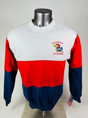 UNIVERSITY OF KANSAS JAYHAWKS VINTAGE 1990'S CREW SWEATSHIRT ADULT SMALL  | eBay | eBay US