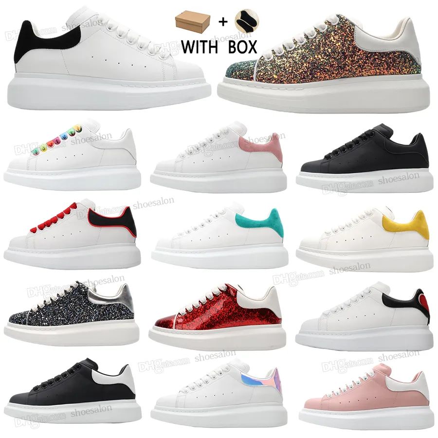 With Box Top Quality Shoes Designer Men Women Womens Leather Lace Up White Mens Espadrilles Overs... | DHGate