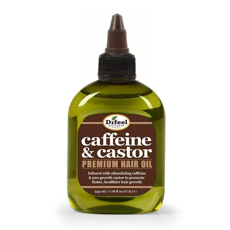 Difeel Caffeine & Castor Premium Hair Oil for Faster Hair Growth 7.78 oz. | Walmart (US)