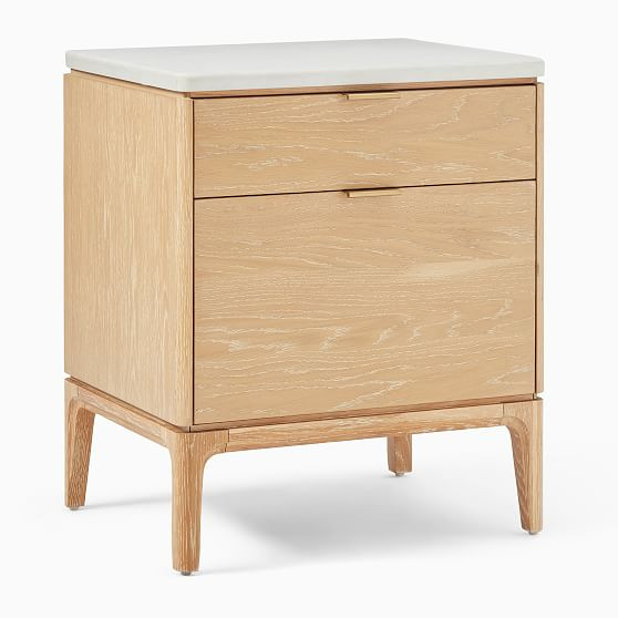Parker (21"") Nightstand Washed Oak, Set of 2 | West Elm (US)