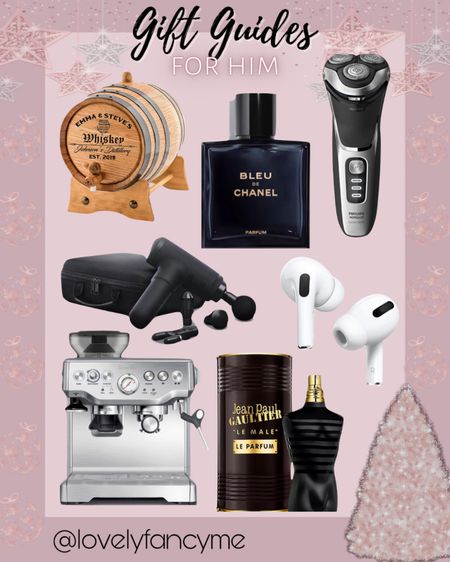 Gift guide: gifts for him! Prices range from splurge worthy to affordable gifts. Xoxo! 

Holiday outfit, holiday dress, holiday party, gift guides, Dior savage, apple airpod pros, oral b electric toothbrush, whiskey, cologne, gift ideas, Christmas gifts, Christmas, Christmas tree, Christmas presents, dad gifts, gifts for hubby, gifts for bf, gifts for wife, gifts for gf, girly gifts, Polaroid camera, spanx faux leather leggings, amazon fashion finds, amazon finds, amazon home, bath and body works love cotton candy, lotion, body splash, ugg boots, booties, kindle, kindle paperwhite, miss dior perfume, dyson supersonic, blowdryer, hair dryer, Victoria secret pj set, satin pajamas, smiley face slippers, butterfly earrings, espresso machine, bleu chanel, massager, diamond earrings #LTKgiftguide #amazon gifts under $50, gifts under $100, gifts under $200

Follow my shop @lovelyfancyme on the @shop.LTK app to shop this post and get my exclusive app-only content!

#liketkit 
@shop.ltk