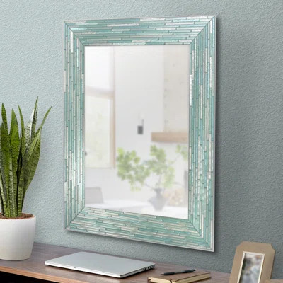 Sutphen Reeded Glass Accent Mirror Latitude Run | Wayfair North America