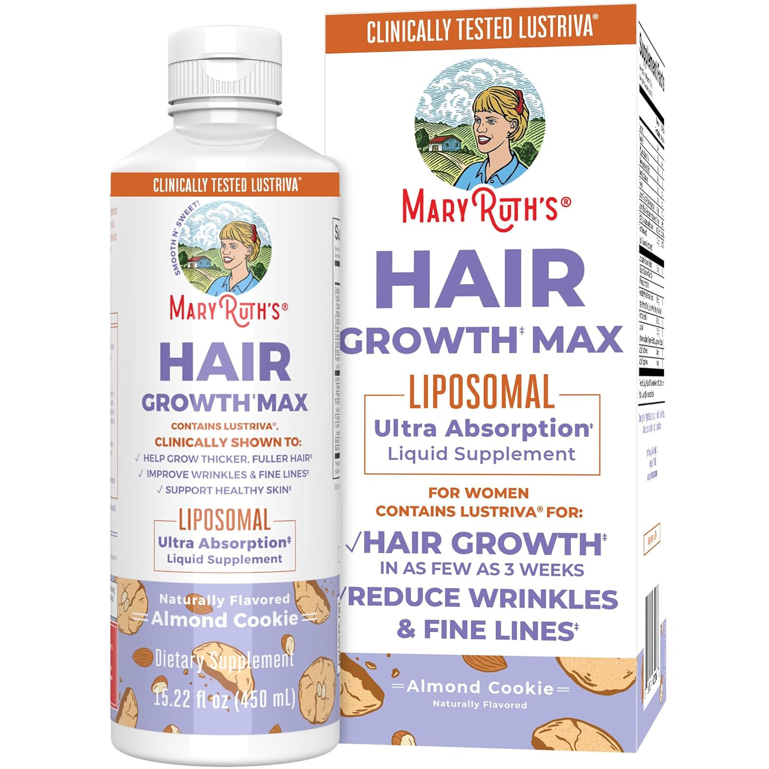 MaryRuth's Women's Hair Growth MAX Liposomal | With Lustriva® + Biotin 10000mcg + Pumpkin Seed O... | Amazon (US)