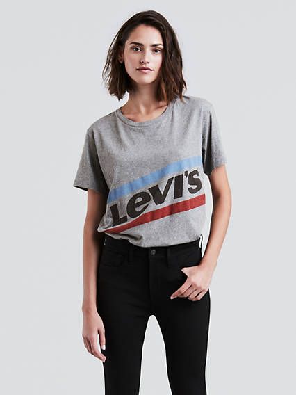Levi's Graphic Boyfriend Tee Shirt T-Shirt - Women's S | LEVI'S (US)
