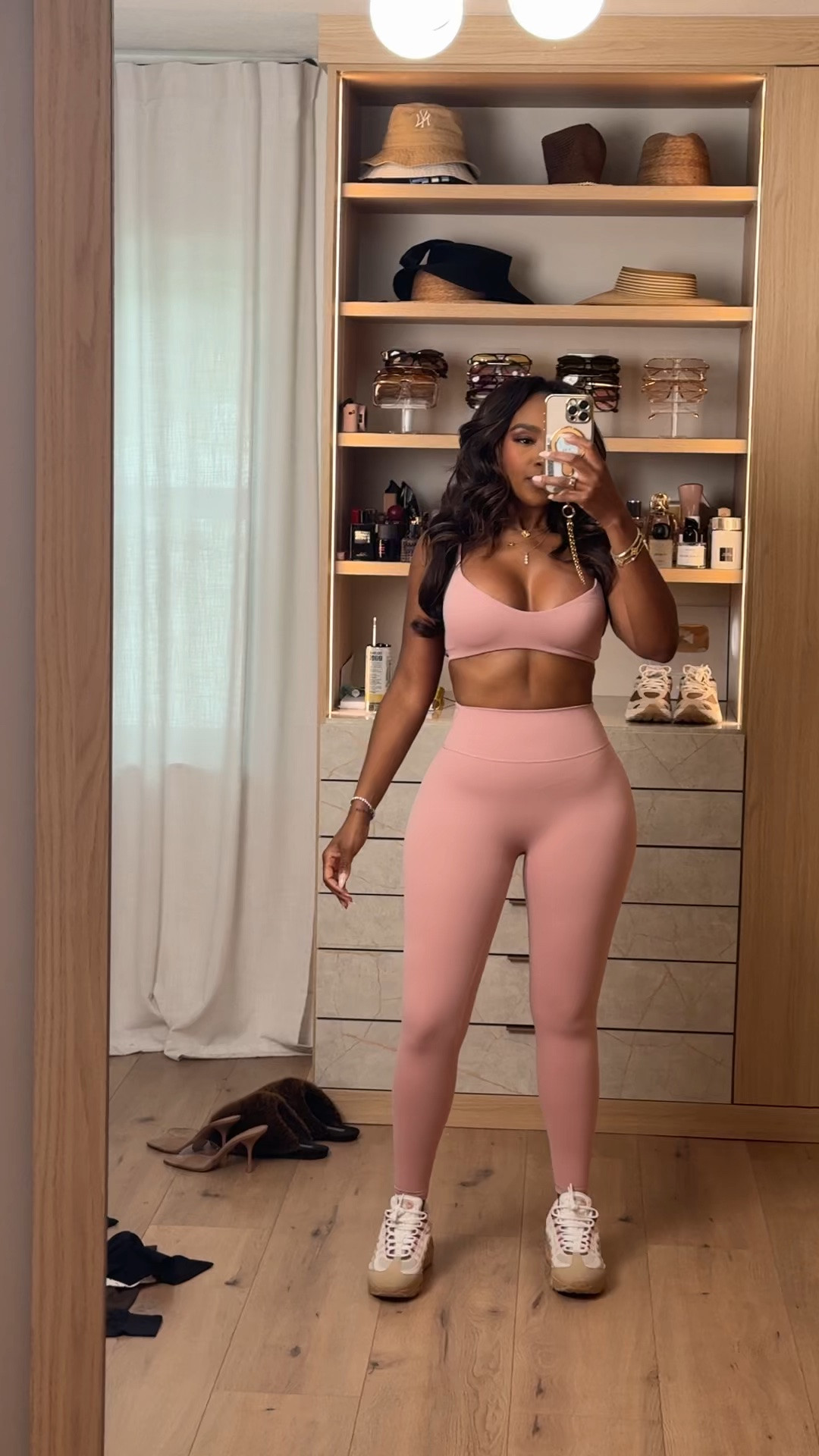 💗 PRETTY IN PINK 💗

Hi Babes!

This activewear set is equal parts cute and functional! The buttery-soft fabric, flattering fit, and gorgeous blush pink color make it perfect for workouts, errands, and everything in between. It hugs in all the right places while still being incredibly comfortable.

✨ FIT DETAILS
• Wearing Size Small
• True to Size
• Buttery Soft Fabric
• High-Waisted Leggings
• Medium Support Sports Bra

✨ WHERE TO WEAR
• Gym Workouts
• Pilates
• Walking
• Running Errands
• Travel Days
• Everyday Athleisure

Everything is linked below!

xx Kira | IG: KirasFashionFinds

34D • Size Small • 5'4" • 140 lbs