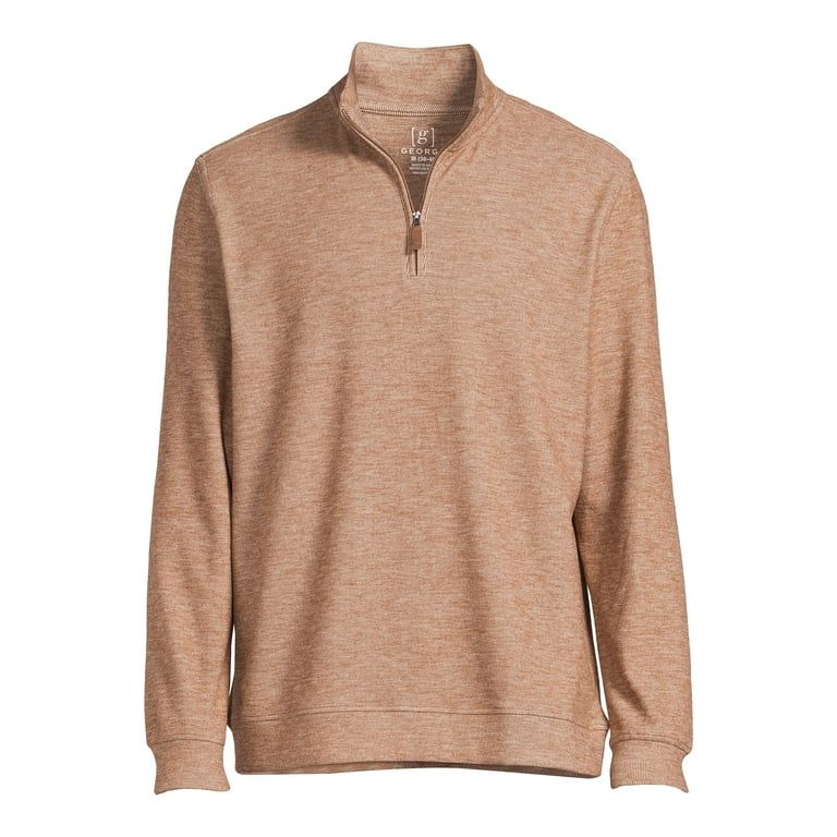 George Men's Knit Quarter Zip Pullover Top | Walmart (US)