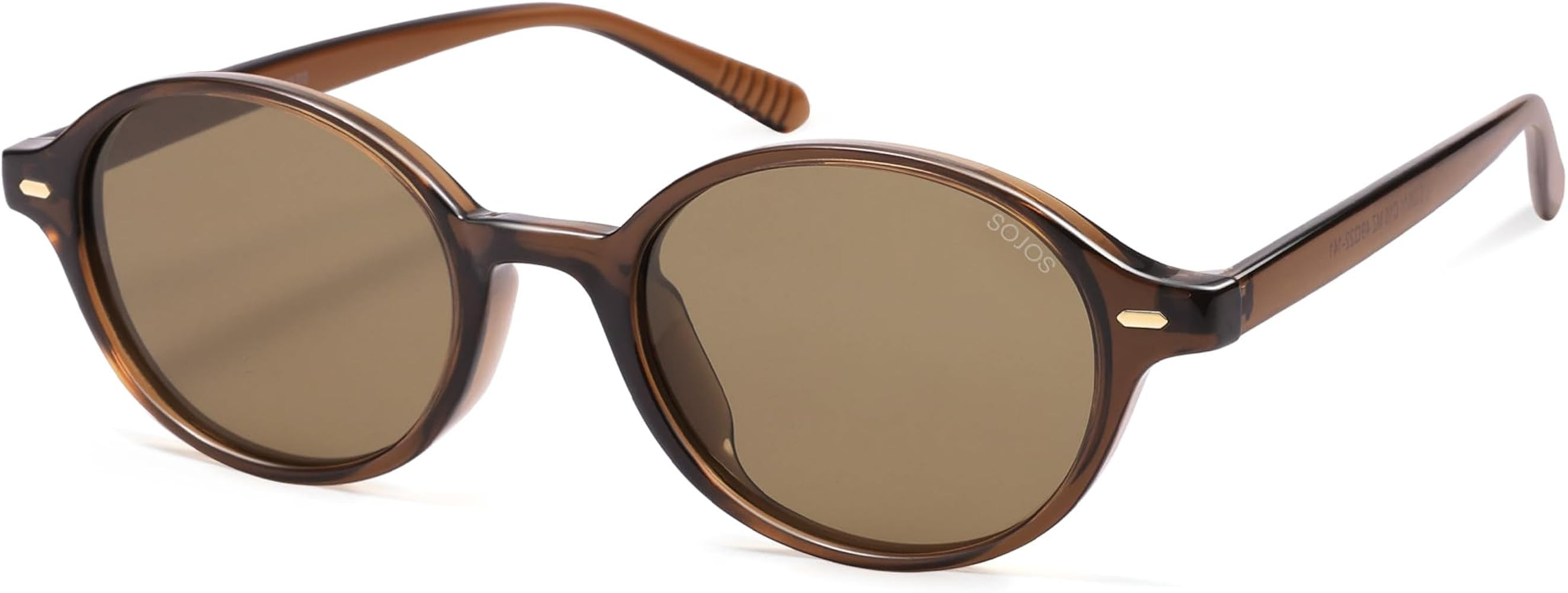 SOJOS Trendy Womens Mens Polarized Sunglasses, Small Oval Round Sunnies for Women Men, Chic Retro... | Amazon (US)