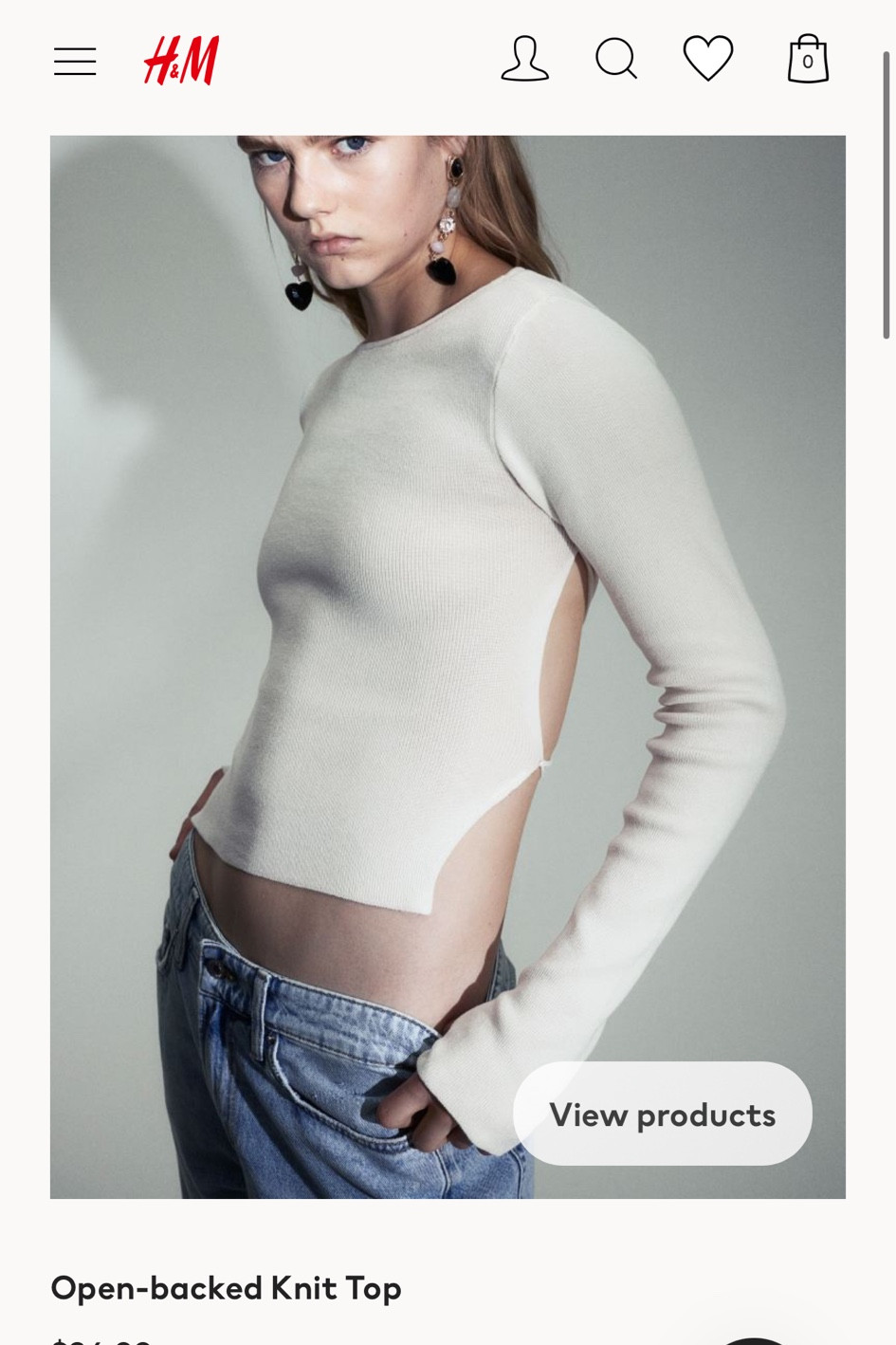 H&M Open Back Top 

#LTKSeasonal #LTKstyletip