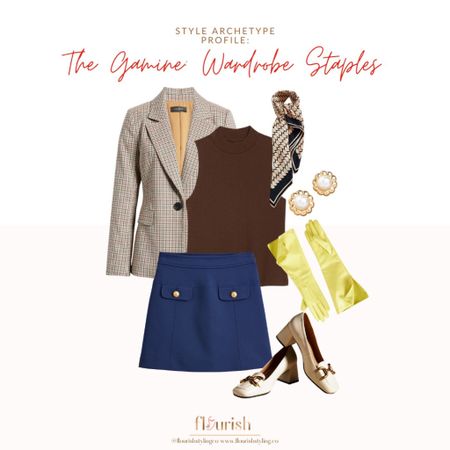 We are absolutely gaga over this Gamine inspired look! From the gloves to the heeled loafers, this vibe is truly one-of-a-kind. The Gamine will almost always opt for a blazer that is tailored or well-fit, rather than an oversized blazer. This outfit takes us back to the 90s, 70s, and 60s all in one fell swoop!

#LTKstyletip #LTKworkwear #LTKshoecrush