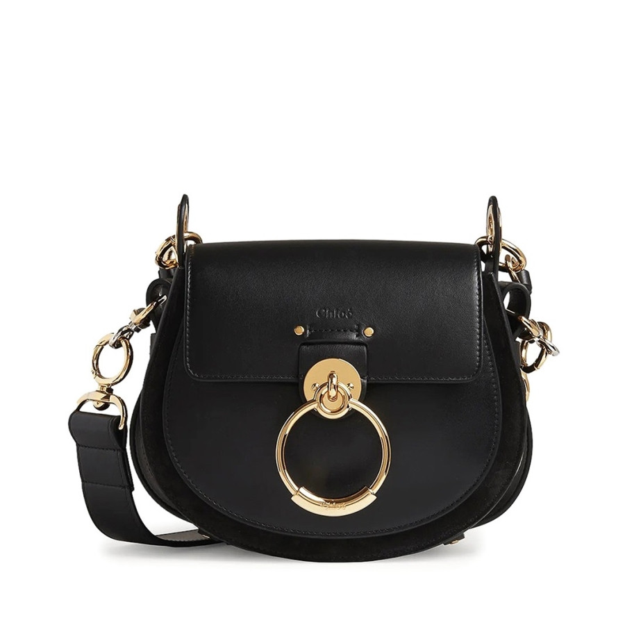 Chloe Black Leather And Suede Small Tess Bag | Jomashop.com & JomaDeals.com