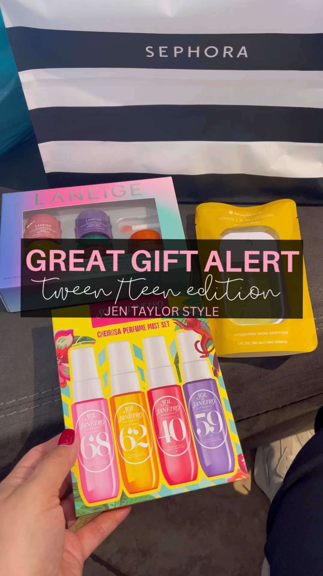 Shopping for gifts for tweens and teens? Here are 3 brands you need to know:
Sol de Janeiro
Laneige
Touchland
I found all of these beauty products my 12 year old LOVES so I grabbed them for her birthday. I got them at the Sephora inside Kohls so I didn’t even have to go to the mall! 🙌🏻 These are perfect to split up into smaller gifts, too! 

#LTKBeauty #LTKFindsUnder50 #LTKFamily