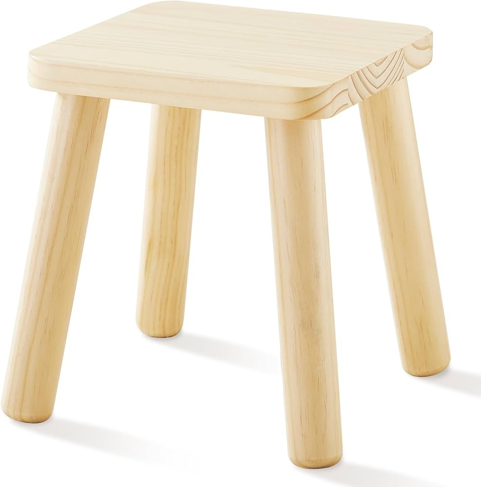 Beright Wooden Step Stool for Kids, Children's Stool fit with Sensory Table, Sturdy Sitting Stool... | Amazon (US)