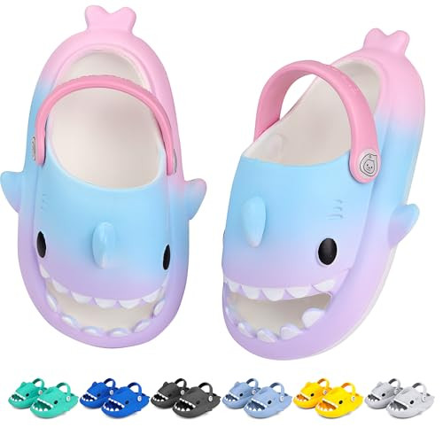 Toddler Shark Cloud Slides | Kids Shower Sandals | Boys Girls Cute Cartoon Fish Flip Flops | Beac... | Amazon (US)
