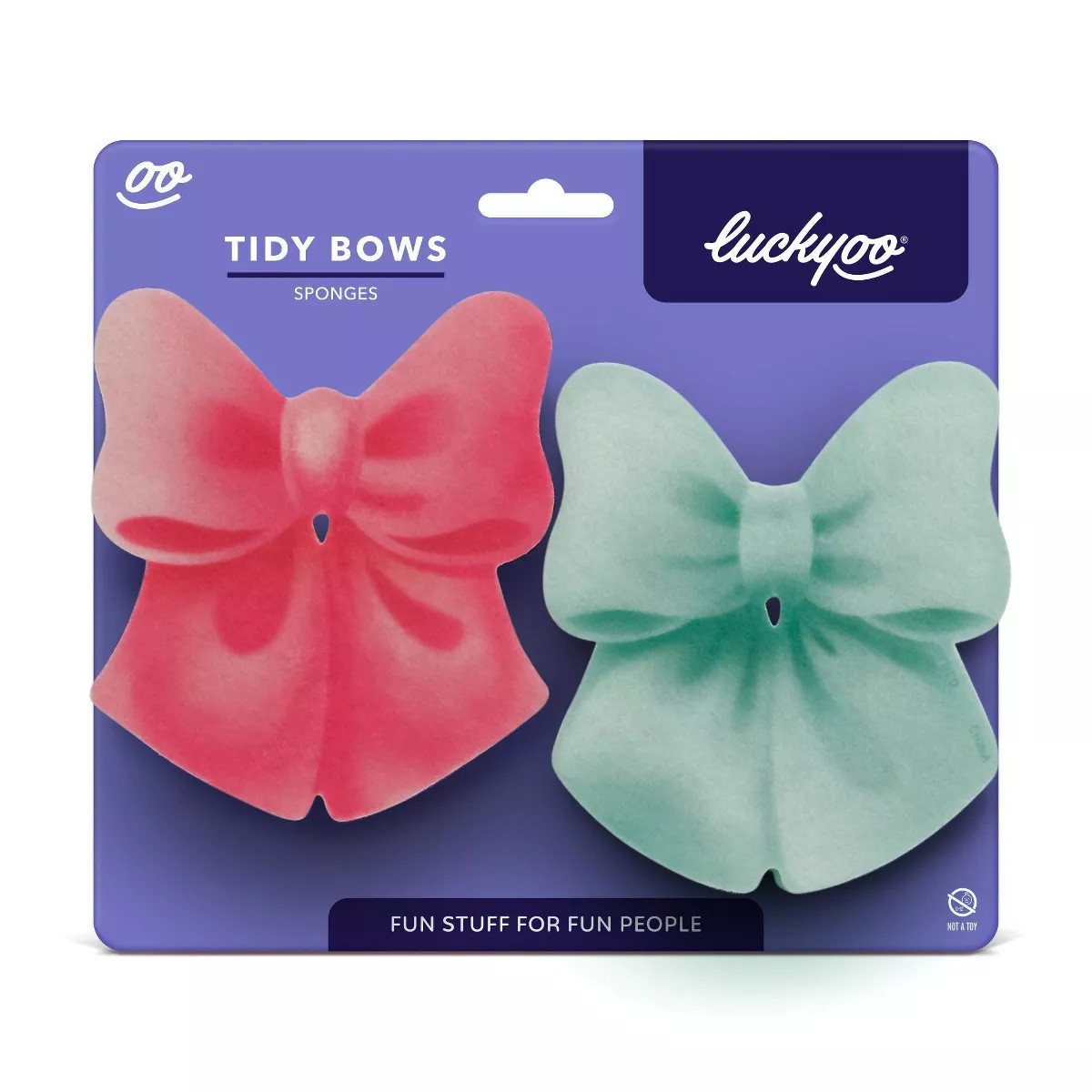 Fred & Friends 2pk Luckyoo Sponges Tidy Bows | Target