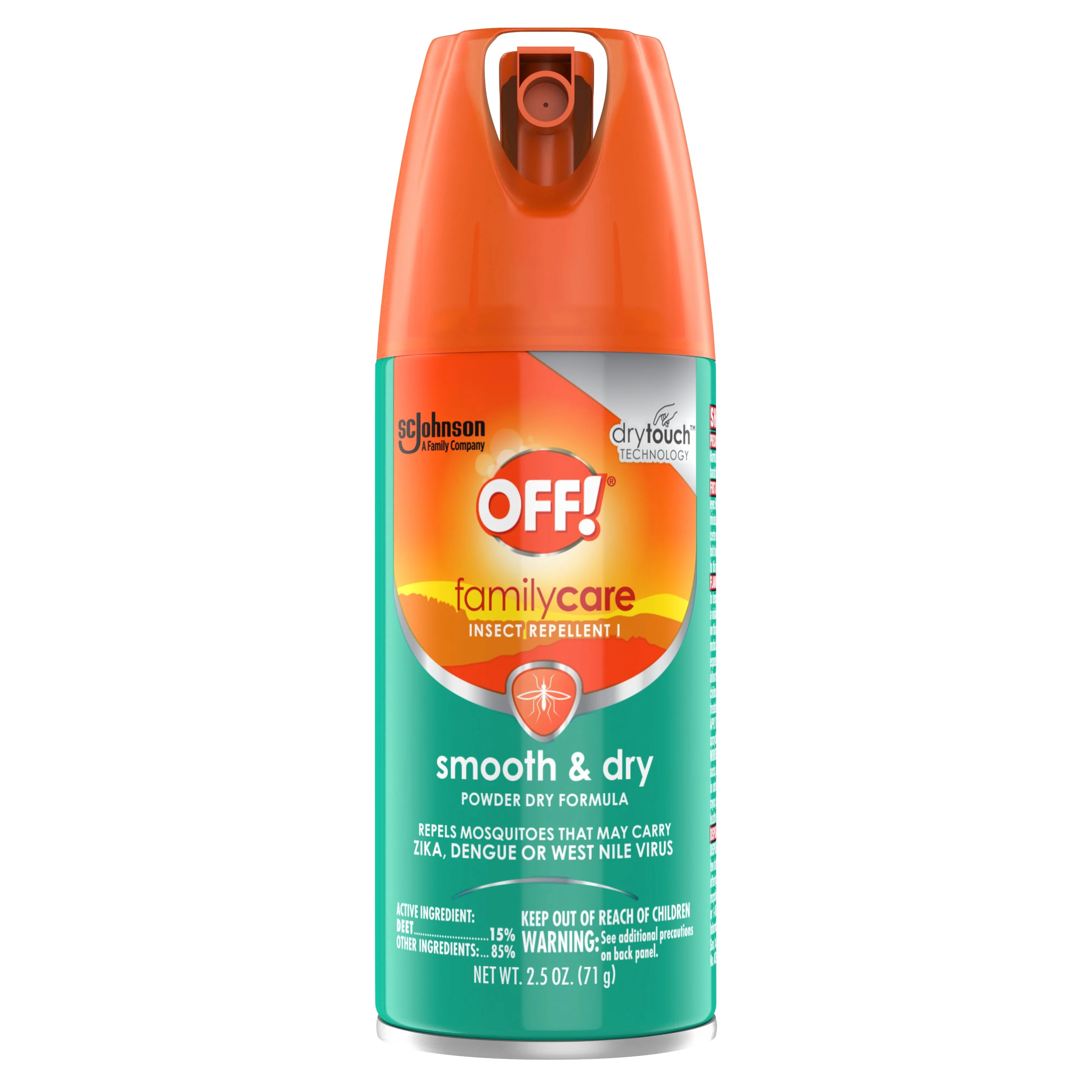 OFF! FamilyCare Insect Repellent I, Smooth & Dry, 2.5 fl oz, 1 ct | Walmart (US)