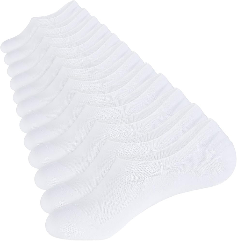 CLOSEMATE No Show Socks for Men & Women 6 Pairs Low Cut Non Slip Cotton Invisible Casual Comfort ... | Amazon (CA)