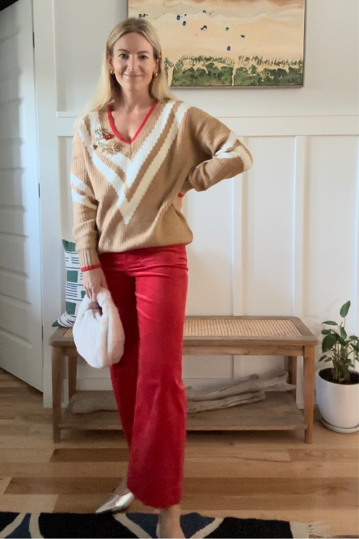 Corduroy pants, sweater + brooches 🍎
@anthropologie
Pants fit tts wearing 26

Follow my shop @TailoredWithTanLines on the @shop.LTK app to shop this post and get my exclusive app-only content!

https://liketk.it/4kXLs
#liketkit #LTKHoliday #LTKshoecrush #LTKSeasonal