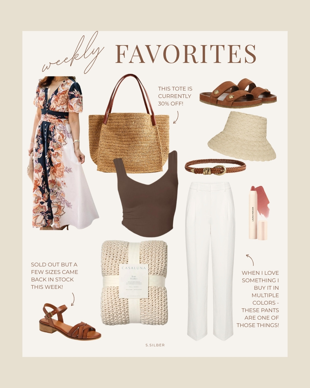 Your home decor and fashion favorites of the week!

Anthropologie, J.Crew, Nordstrom, Amazon, Madewell, Monday, Veronica Beard, Penelope Chilvers, Target, Stefana Silber 

 #LTKSaleAlert #LTKFindsUnder50 #LTKFindsUnder100