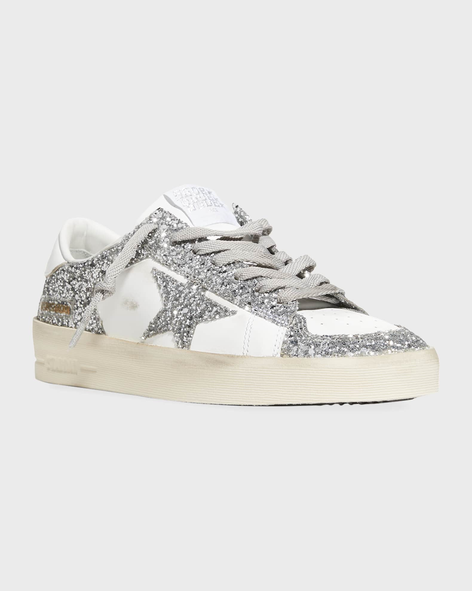 Golden Goose Stardan Glitter Low-Top Sneakers | Neiman Marcus