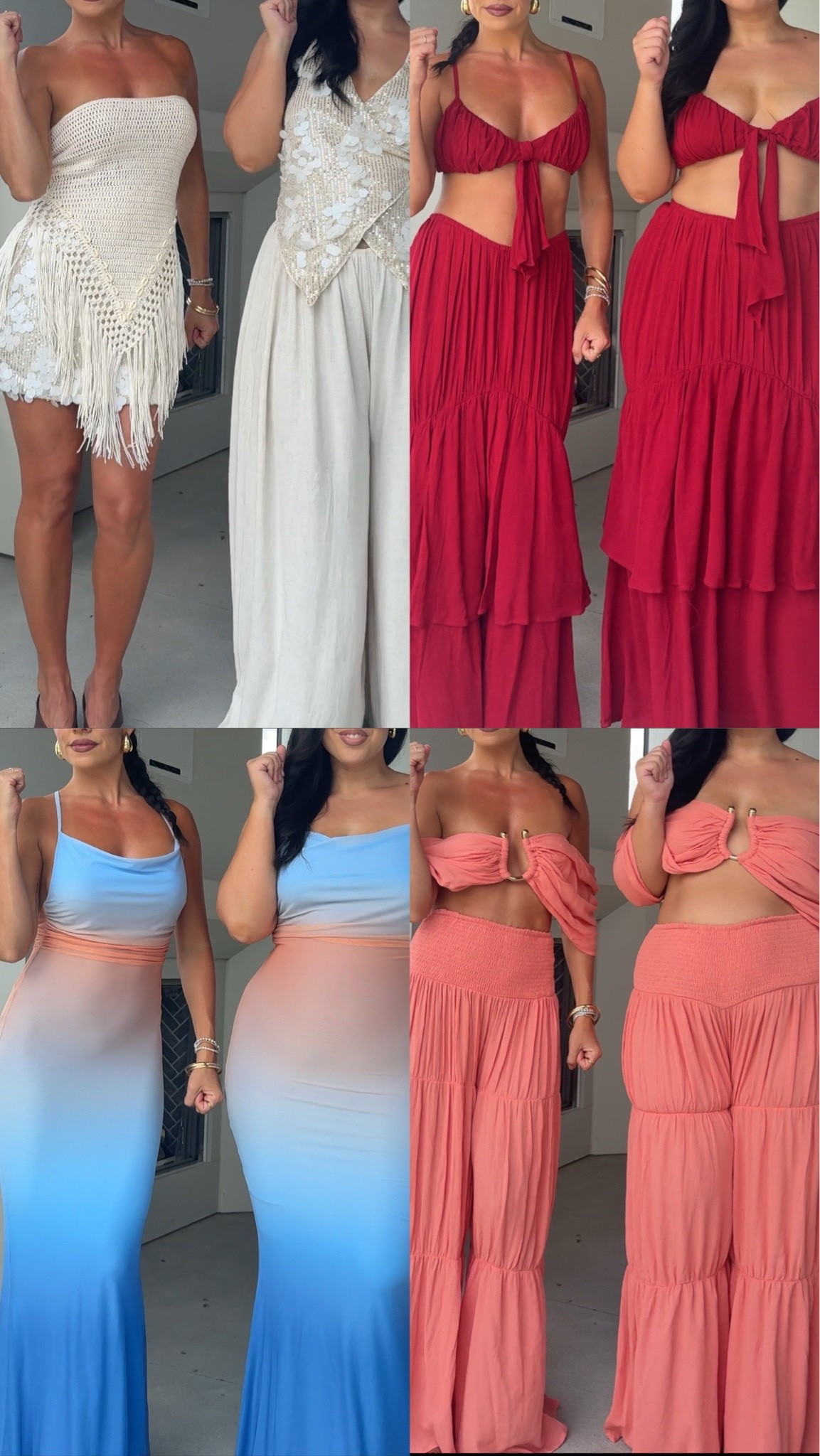 Same style different size with my girl @bonniewyrick 💕✨ I am in a size XS in all pieces 

Summer outfits 
Vacation outfits

#LTKSeasonal #LTKTravel #LTKootd