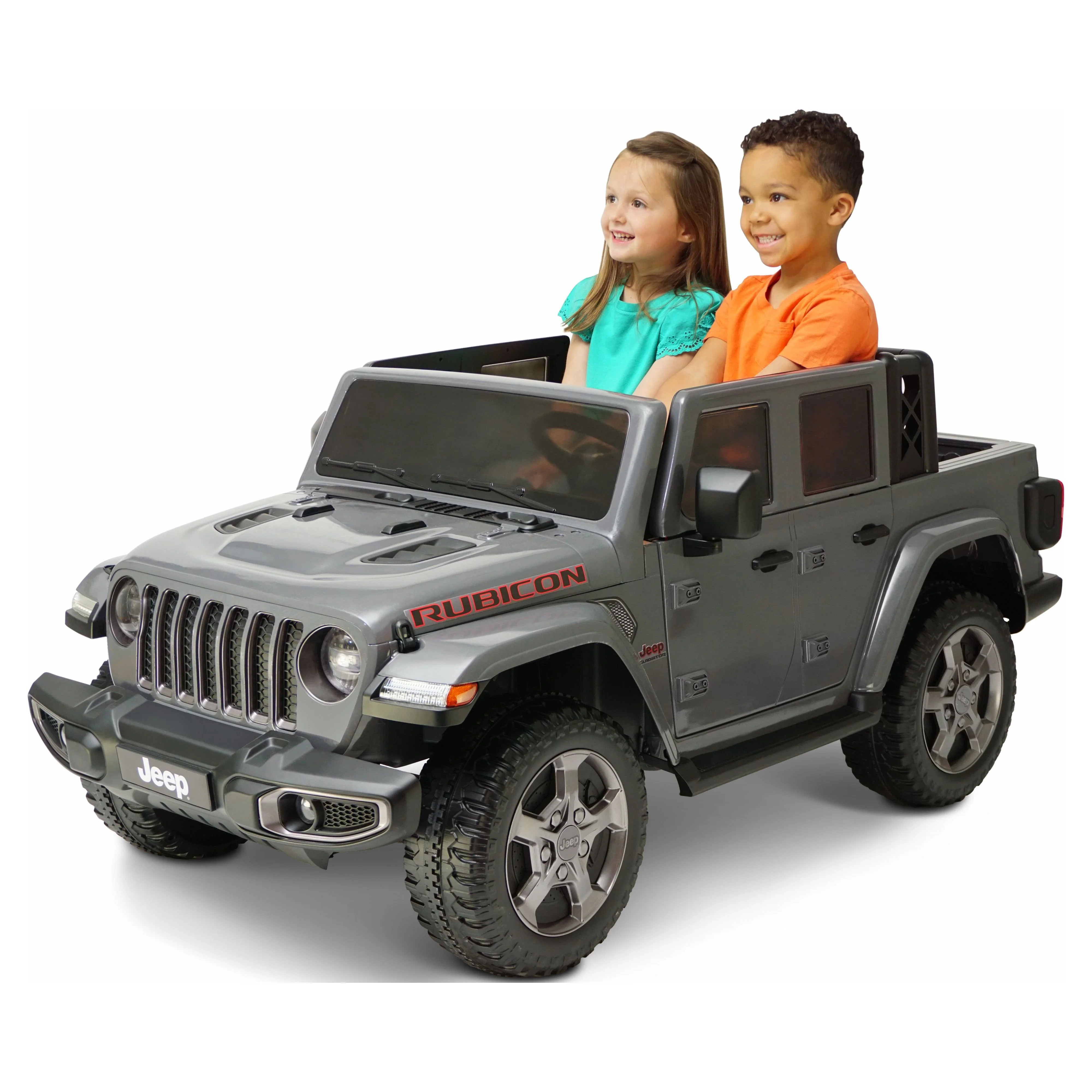 12V Jeep Gladiator Rubicon Battery Powered Ride-on, 2-Seater, Gray, Child Ages 3-8, Max Speed 5 m... | Walmart (US)