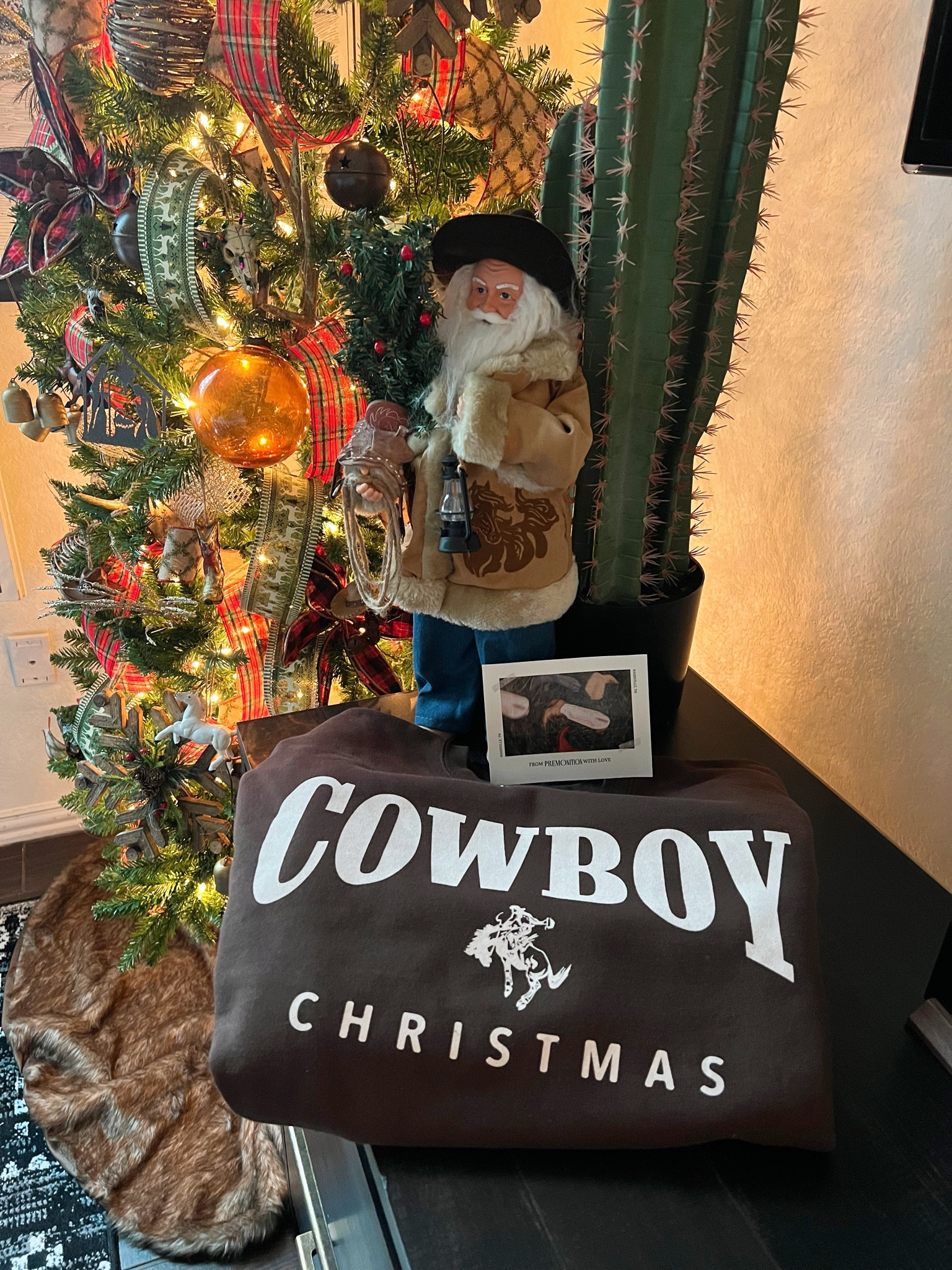 Cowboy Christmas sweatshirt. Christmas graphic sweatshirt 

#LTKHoliday #LTKSeasonal