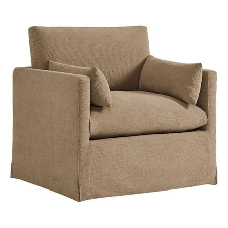 Wellfleet Slipcovered Linen-Blend Armchair in Almond | Walmart (US)