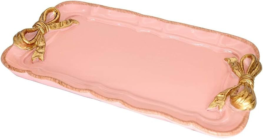 Vintage Decorative Tray Jewelry Tray Towel Tray Storage Tray Rings Necklace Bracelets Earrings Tr... | Amazon (US)