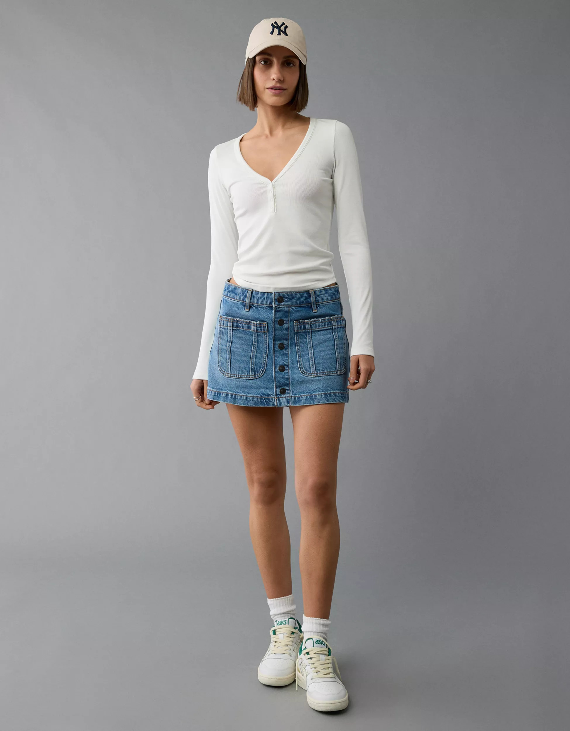 AE Long-Sleeve Henley T-Shirt | American Eagle Outfitters (US & CA)