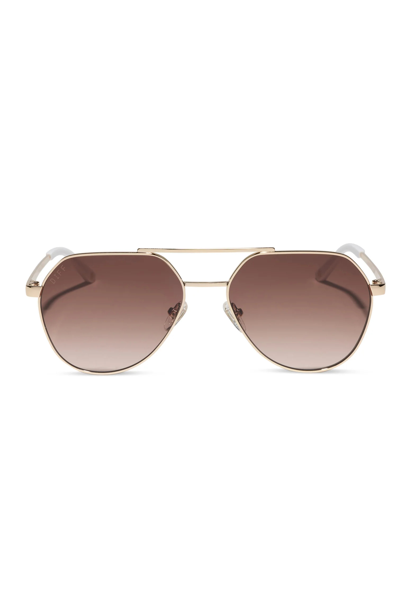 Beach Riot X DIFF Reserve Sunglasses Gold Brown Lense | Gold Aviator Sunglasses | Beach Riot | Beach Riot