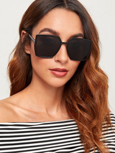 Plain Square Sunglasses | SHEIN