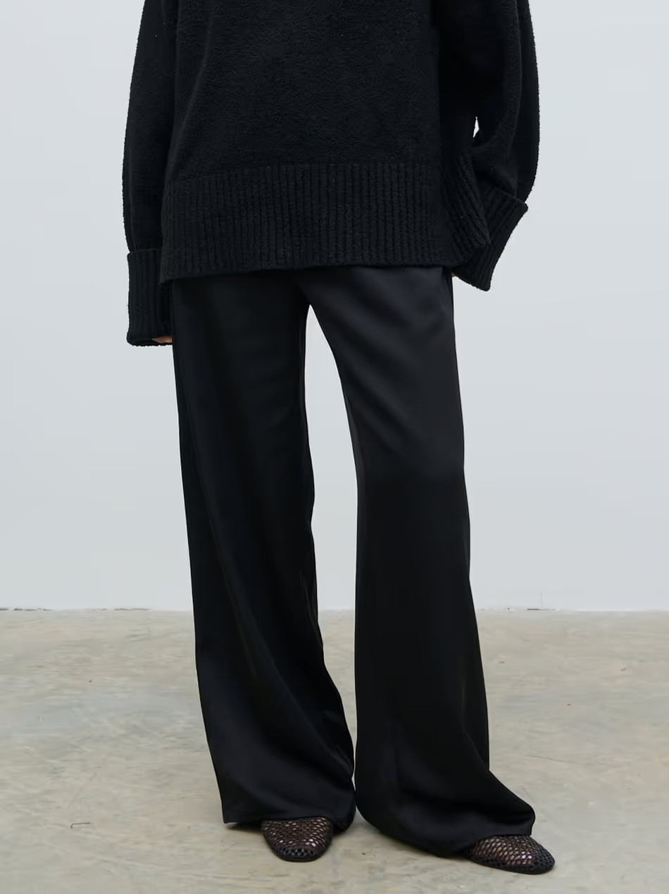 Breya Satin Drawstring Trousers | Pretty Lavish (UK)