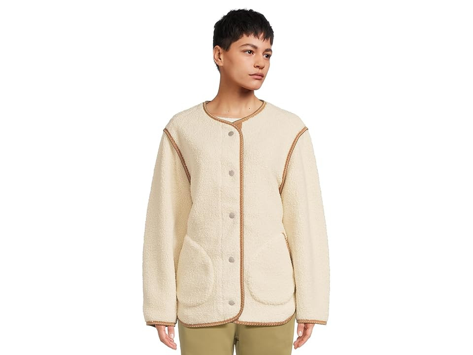UGG Emmersyn Uggbraid Jacket Women's Jacket Cream : XS, Fleece/Polyester | Zappos