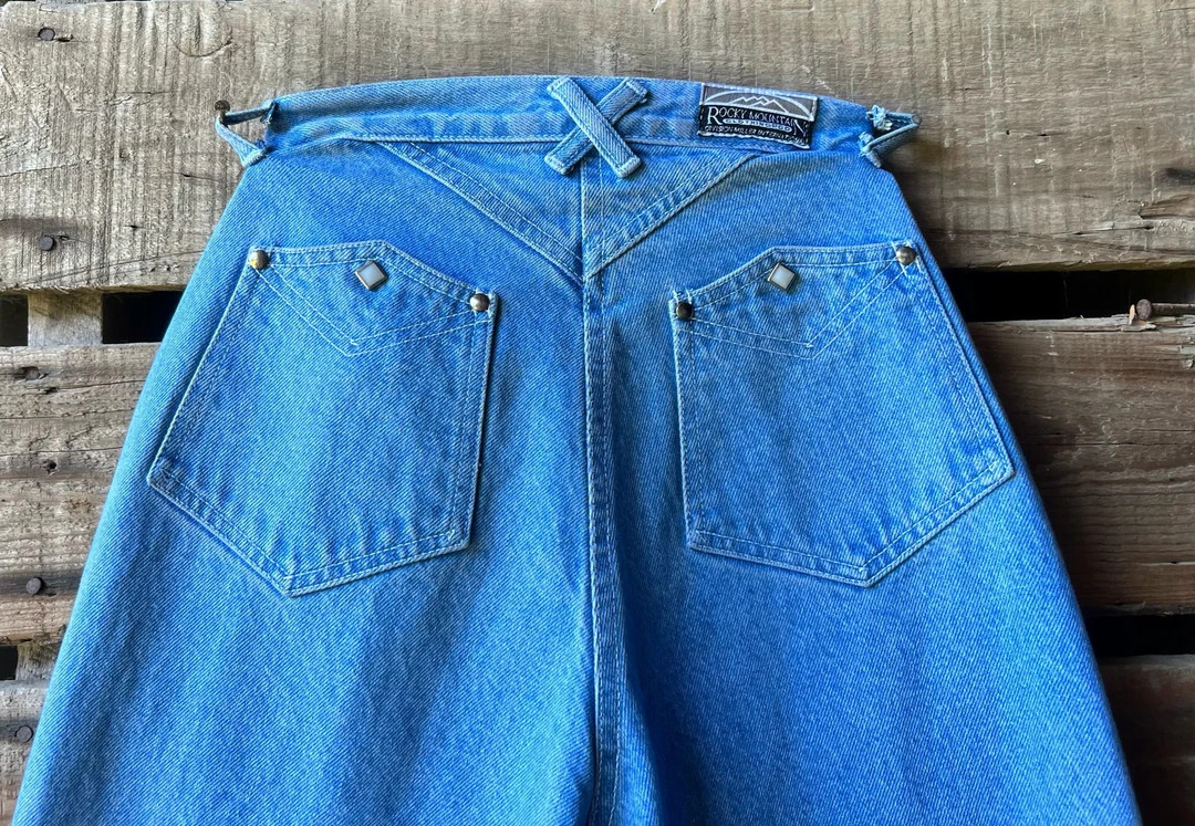 Vintage Rocky Mountain Light Wash Rodeo Jeans | Etsy (US)