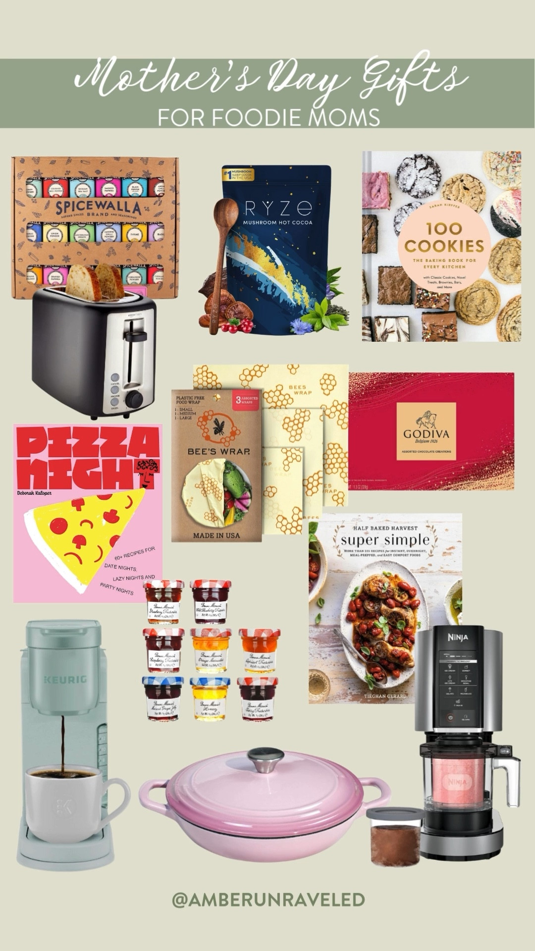 For the mom who's always whipping up something amazing in the kitchen, this Mother's Day is all about treating her taste buds! Think delicious goodies, helpful kitchen gadgets, and maybe even some inspiration for her next culinary masterpiece. Get ready for some seriously good meals coming our way!
#coffeelover #giftguide #sweettreats #amazonhome

#LTKSeasonal #LTKGiftGuide #LTKU