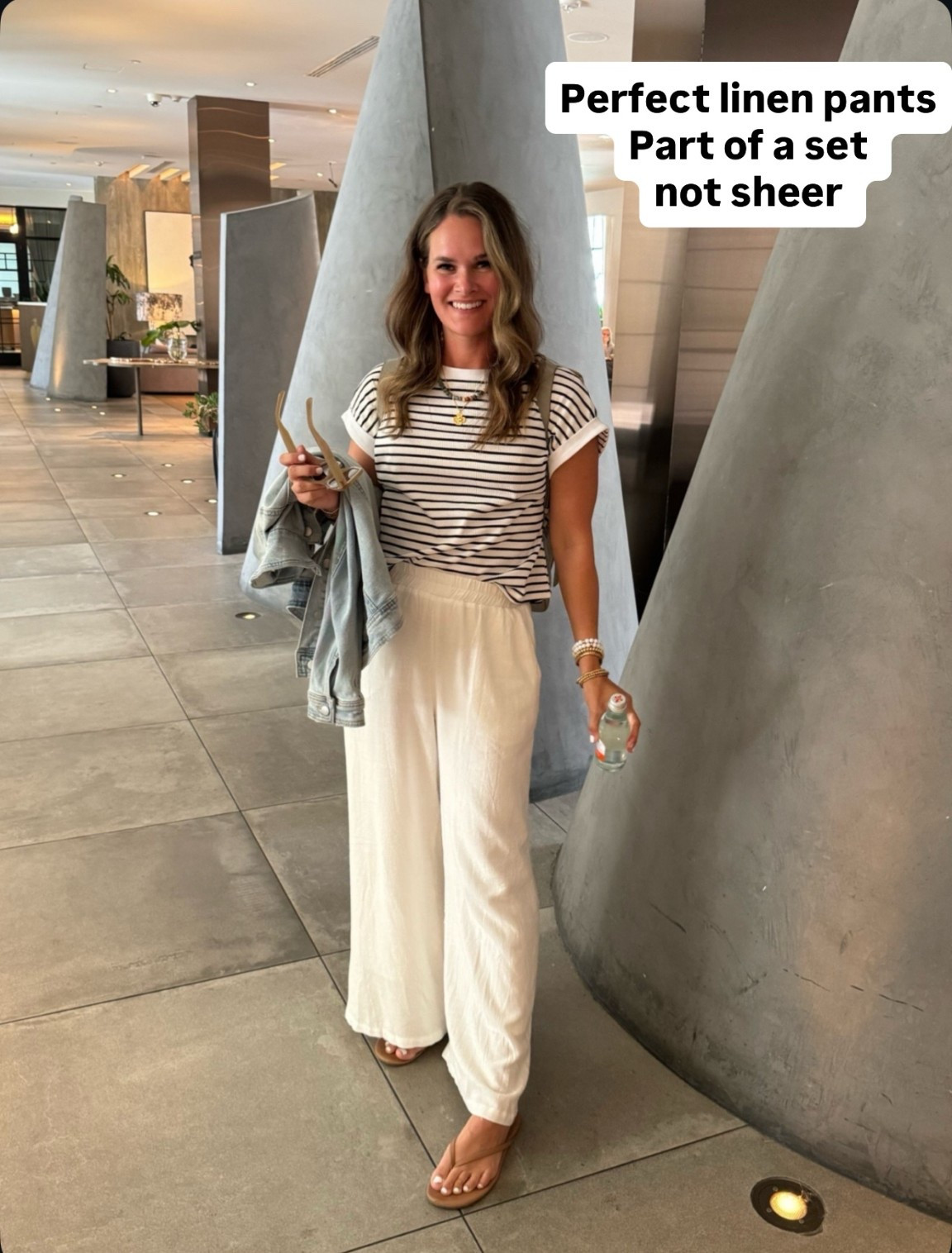 True sizing in these classic linen pants and love the strip top! Great classics you can easily mix and match #amazonoutfit #amazonfashion #springbreak #linenpants 

#LTKOver40 #LTKTravel #LTKSaleAlert