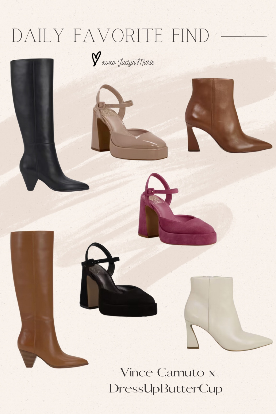New Vince Camuto x DressupButtercup ; flared heel boots ; Dede Raad shoes ; neutral boots ; platform heels ; white boots ; must have boots ; gift for her  

#LTKshoecrush #LTKHoliday #LTKGiftGuide