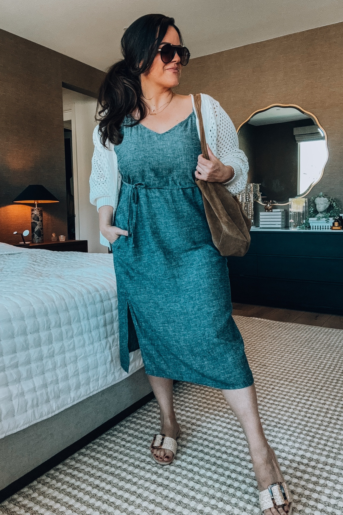 Midsize Walmart summer outfit 
Wearing an xl in this linen dress 
Xl in the lightweight cardigan 


#LTKxWalmart #LTKFindsUnder50 #LTKMidsize