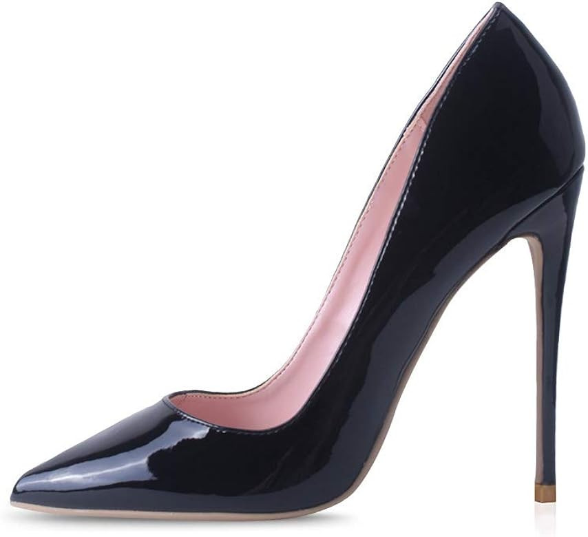 Elisabet Tang Women Pumps, Pointed Toe High Heel 4.7 inch/12cm Party Stiletto Heels Shoes | Amazon (US)