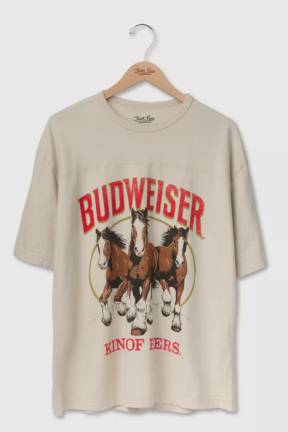 Junk Food Budweiser King of Beers Hockey Tee | Urban Outfitters (US and RoW)