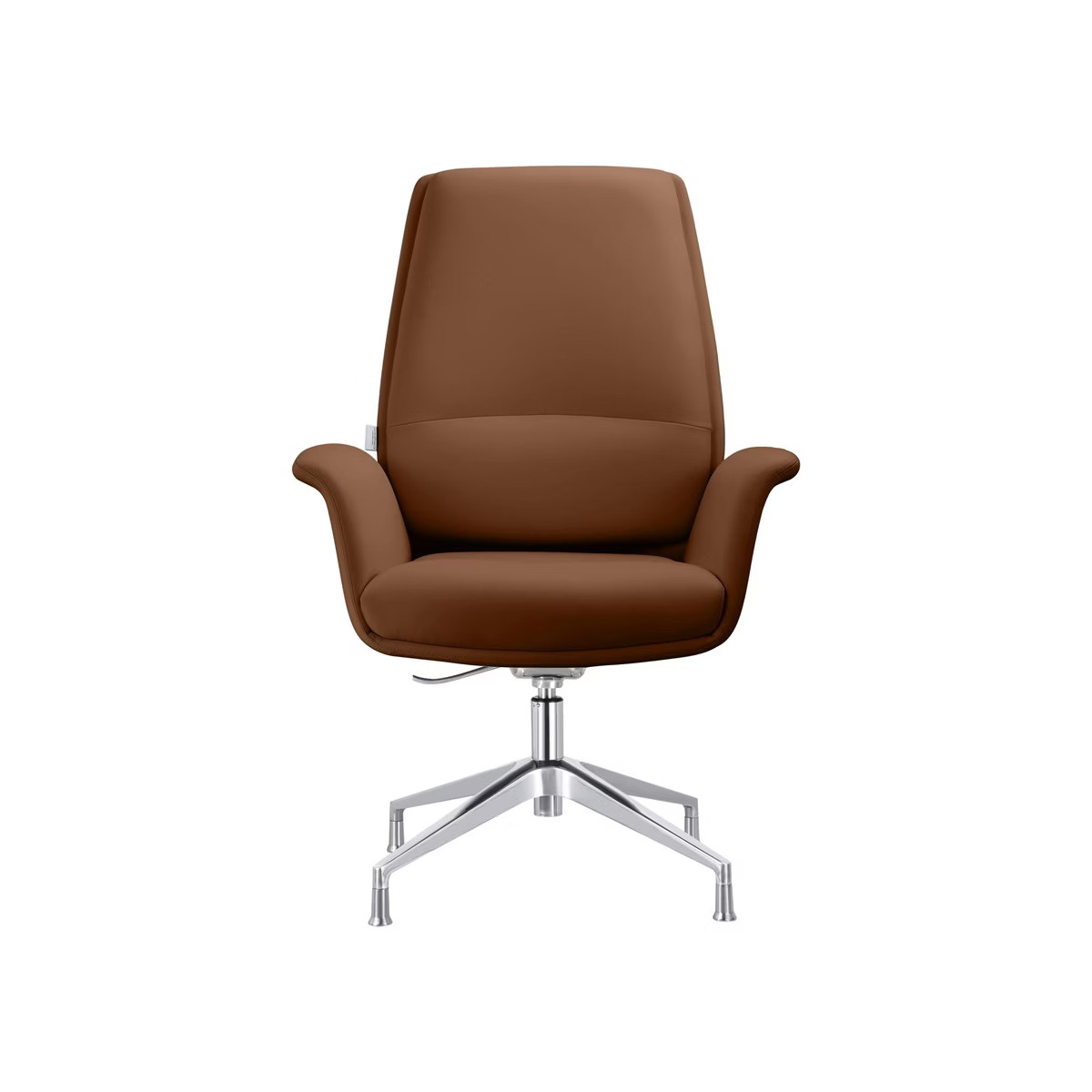 LeisureMod Summit Office Chair in Upholstered Faux Leather and Aluminum Frame | Target
