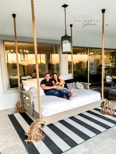 DIY porch bed swing at Modern Farmhouse Glam 

#LTKHome