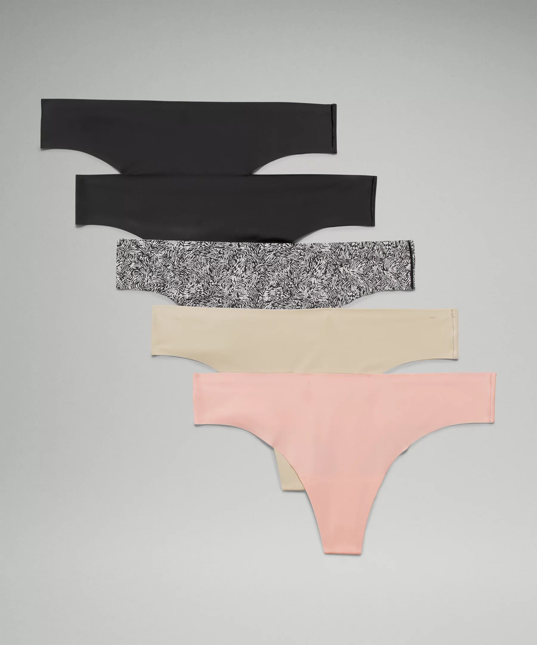 InvisiWear Mid-Rise Thong Underwear 5 Pack | Lululemon (US)