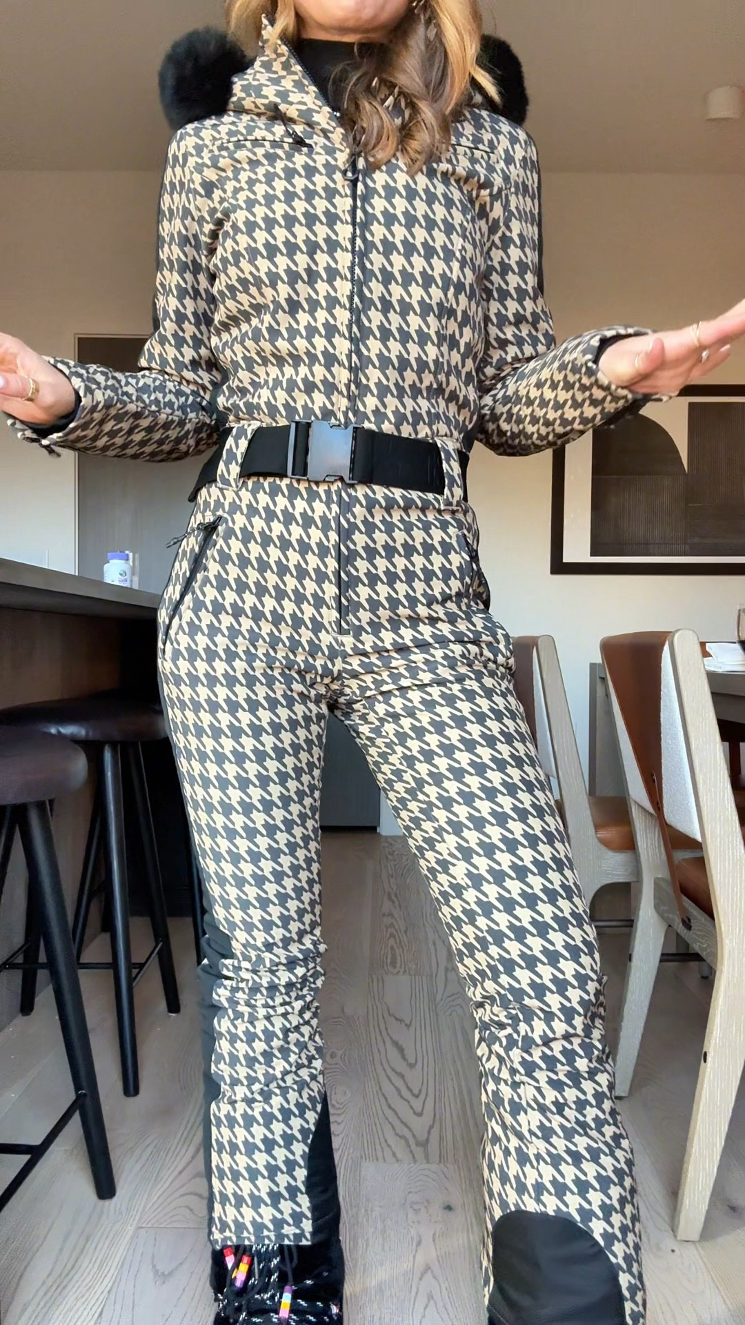 My ski outfit of the day. Park city ski trip outfit. Wearing XS. Has adjustable belt buckle. Water resistant and keeps you very warm! Moon Boots are an older style - linking similar. Winter outfit. Winter trip. 

#LTKTravel #LTKActive #LTKSeasonal